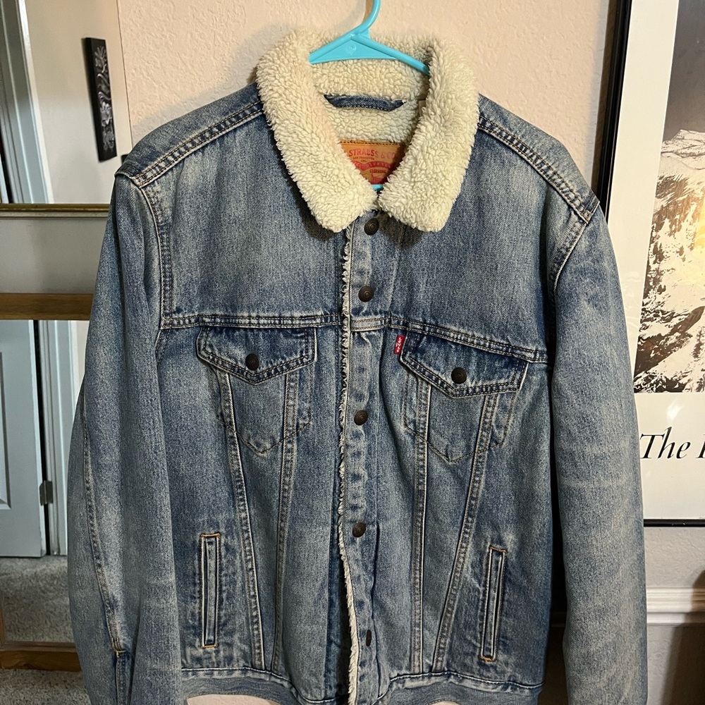 Levi’s denim fur jacket